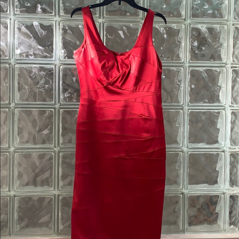 Jax Red Satin Dress (Size 10)